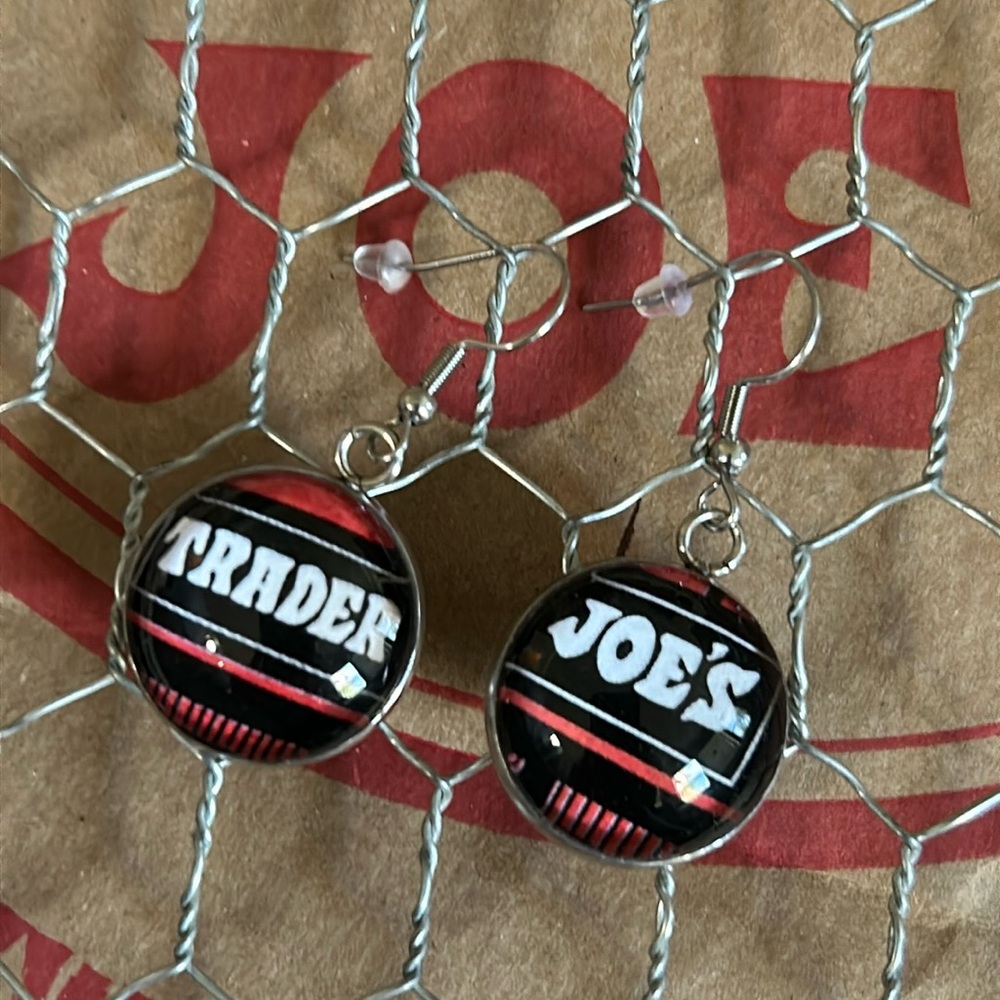 Trader Joe’s earrings 20mm Red